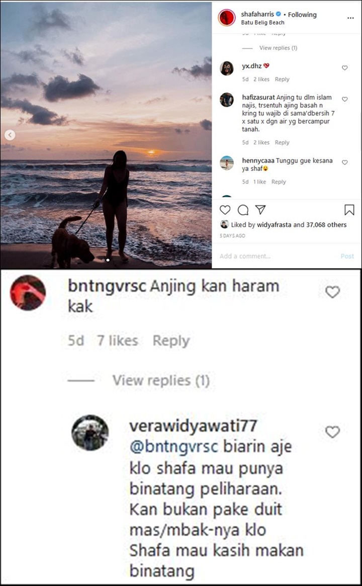 Shafa Disentil Agama