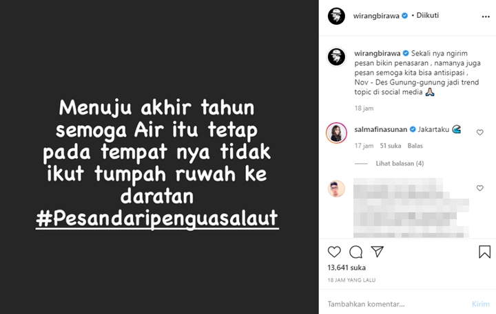 Wirang Birawa Beber Firasat \'Air Tumpah\', Salmafina Sunan Sebut Nama Kota