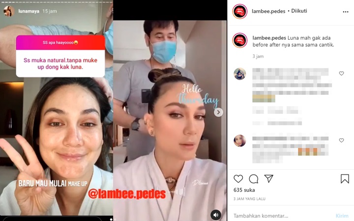 Luna Maya Perlihatkan Wajah Sebelum Dirias, Tak Malu Tunjukkan \'Kekurangan\' ini