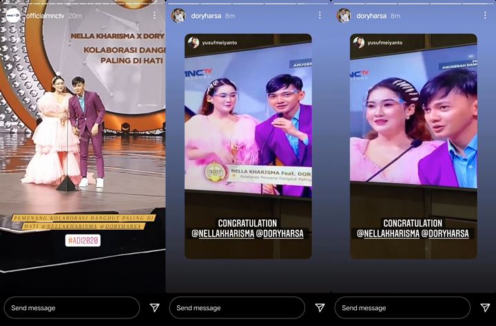 ADI 2020: Nella Kharisma dan Dory Harsa Berhasil Gondol Piala Kolaborasi Paling di Hati