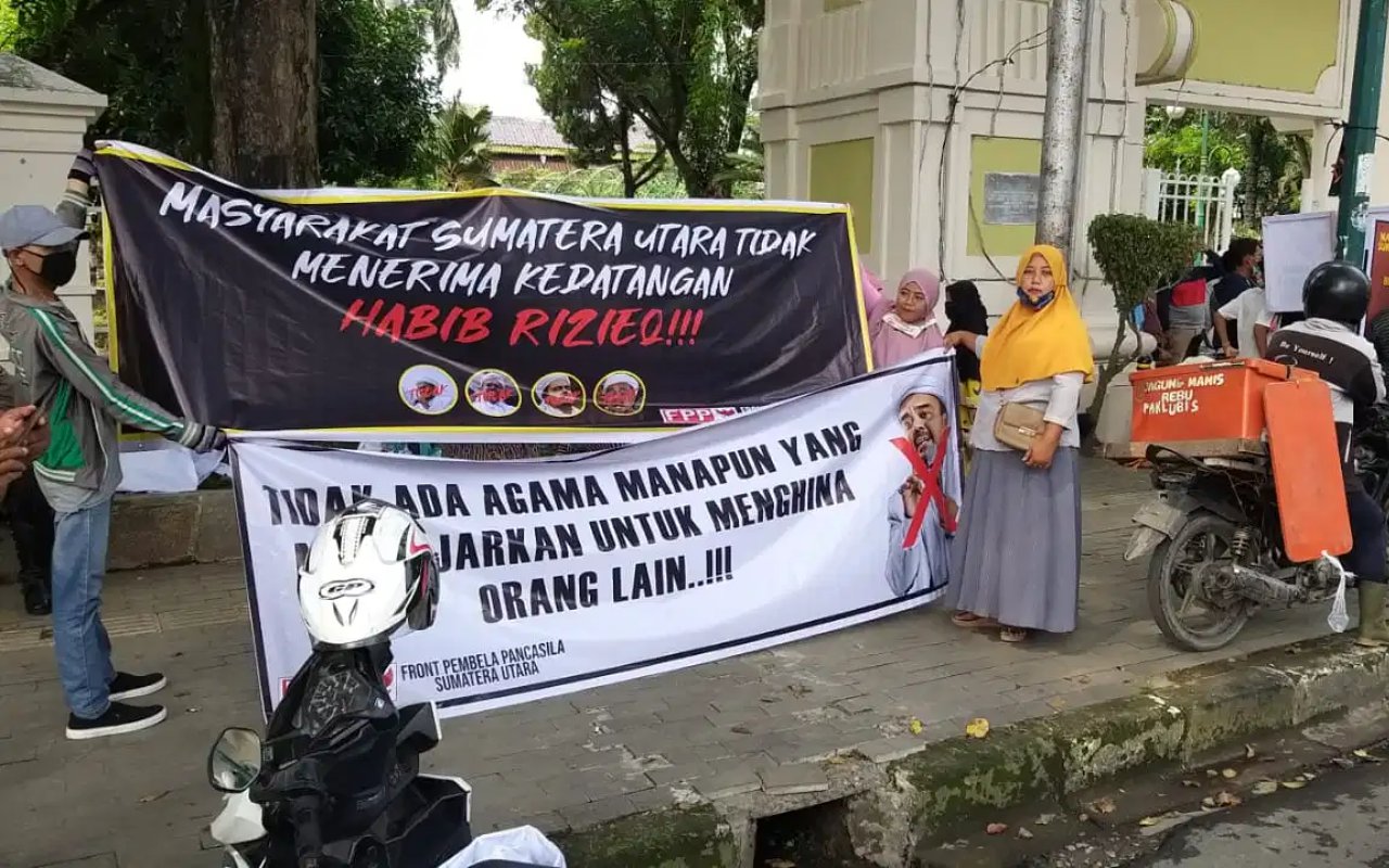 Banten Hingga Medan, Gelombang Penolakan Habib Rizieq Mulai Bermunculan