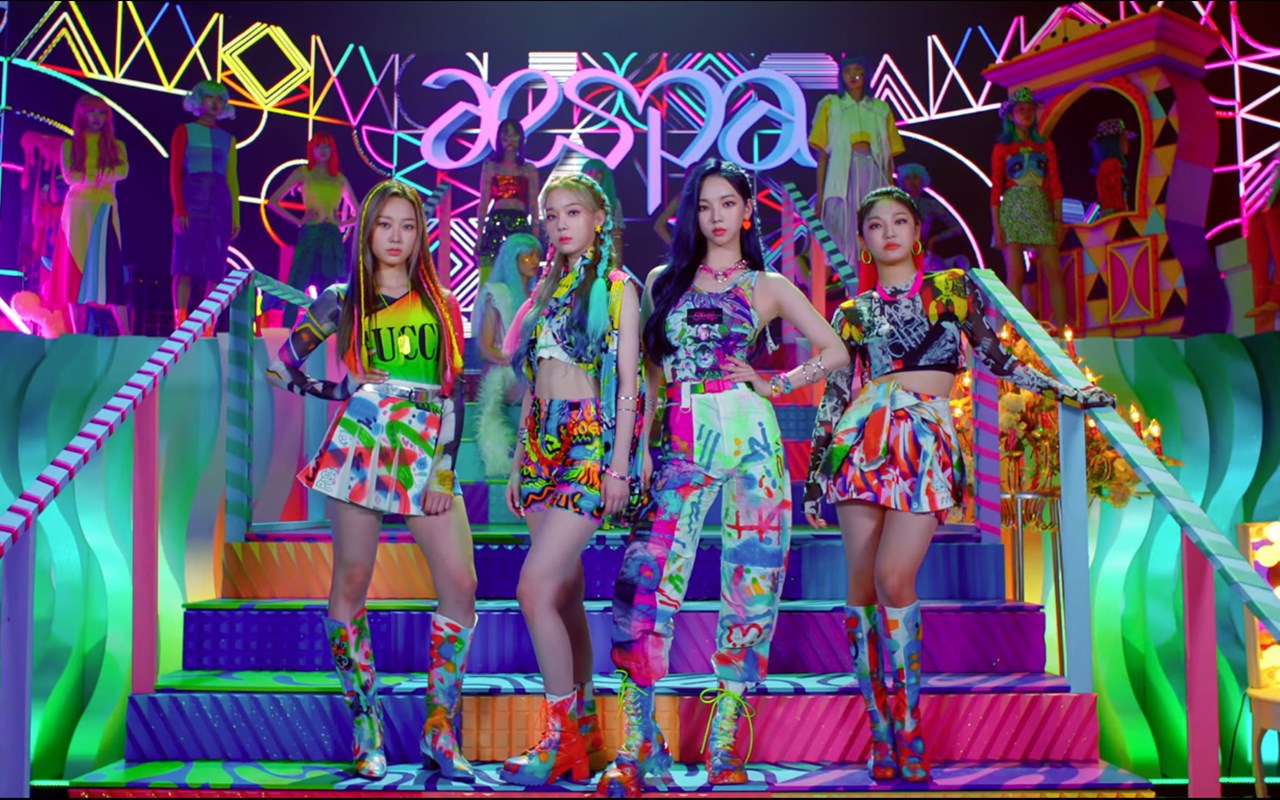 aespa Kembali Suguhkan Penampilan Debut Stage Keren 'Black Mamba' di 'Inkigayo'