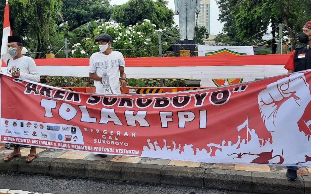 Gelar Aksi Damai Tolak FPI, Arek Suroboyo Ancam Boikot Bandara Jika Habib Rizieq ke Jatim