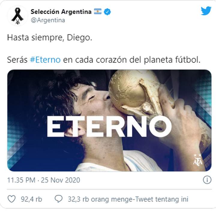 Diego Maradona Meninggal Dunia