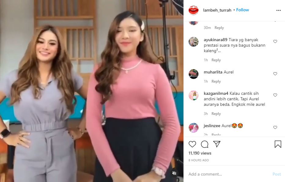 Aurel Hermansyah dan Tiara Anugrah Main TikTok Bareng, Siapa Yang Lebih Mempesona?