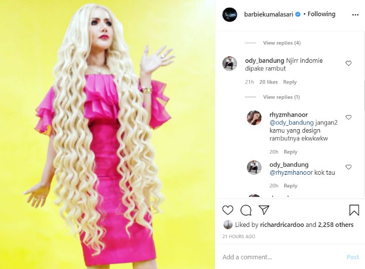 Dandan Bak Boneka, Barbie Kumalasari Malah Bikin Heboh Gara-gara Rambutnya Mirip Mi Goreng