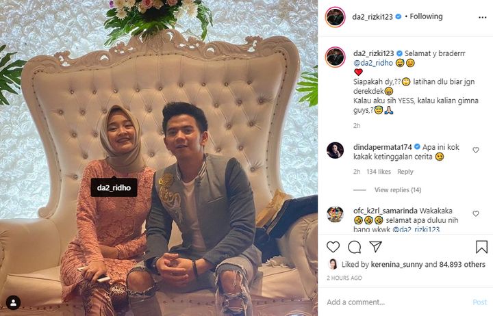 Rizki Pamer Pacar Baru Ridho Syafaruddin