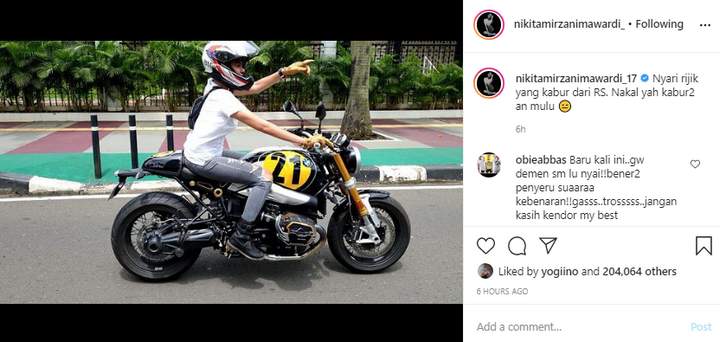 Nikita Mirzani Kejar Habib Rizieq