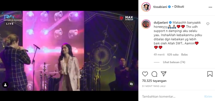 Dul Jaelani Gelar Konser Perdana di Usia 20 Tahun, Tissa Biani Bangga dan Beber Harapannya
