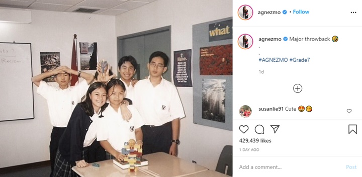 Heboh Foto Cantik Agnez Mo Saat Masih SMP, Netter Kompak Bilang Begini