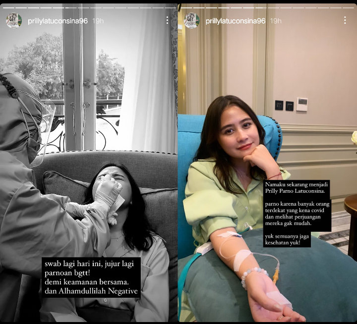 Prilly Latuconsina Ganti Nama Usai Banyak Orang Terdekat Dinyatakan Positif COVID-19