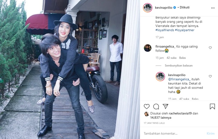 Tak Saling Follow di IG, Kevin Aprilio Sebut Persahabatannya dengan Widy Vierratale \'Unik\'