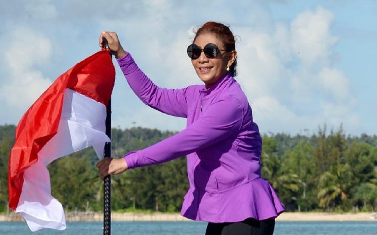 Reaksi Susi Pudjiastuti Usai Kebijakannya Soal Benur Disebut Keliru Oleh Adik Prabowo