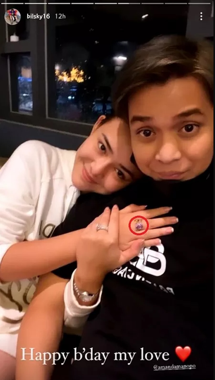 Ulang Tahun, Begini Reaksi Haru Amanda Manopo Saat Dapat Cincin Dari Billy Syahputra