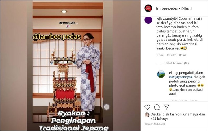 Syahrini di Jepang