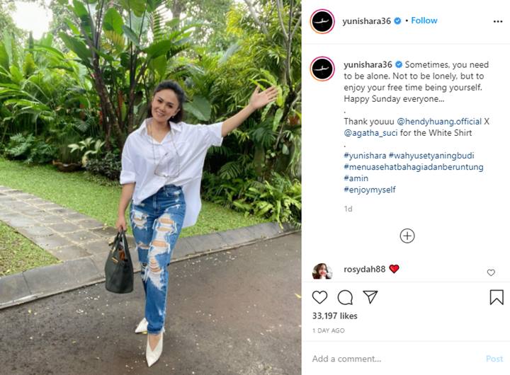 Pede Pakai Celana Robek-robek, Yuni Shara Malah Dikhawatirkan Netizen