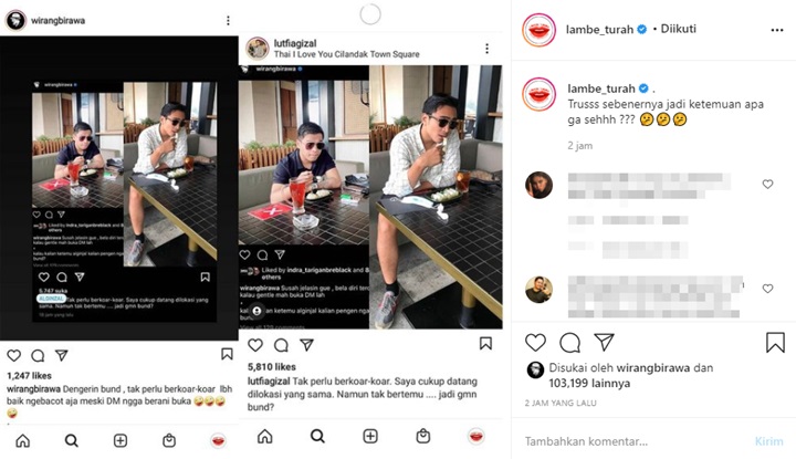 Saling Sindir di Media Sosial, Wirang Birawa Bantah Settingan dengan Lutfi Agizal