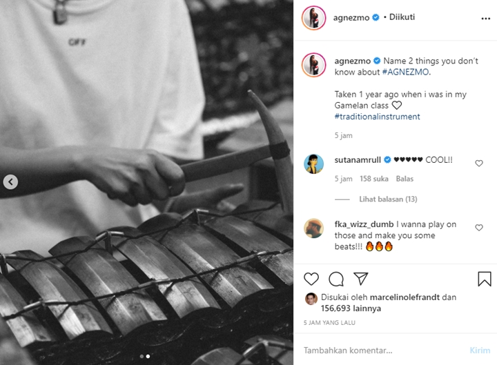 Agnez Mo Bagikan Potret Lawas Main Gamelan, Banjir Pertanyaan Soal Pacar
