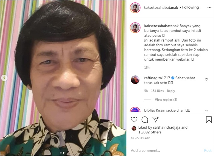 Kak Seto Pamer Penampilan Rambut Aslinya, Netizen Ramai Ngaku Kini Bisa