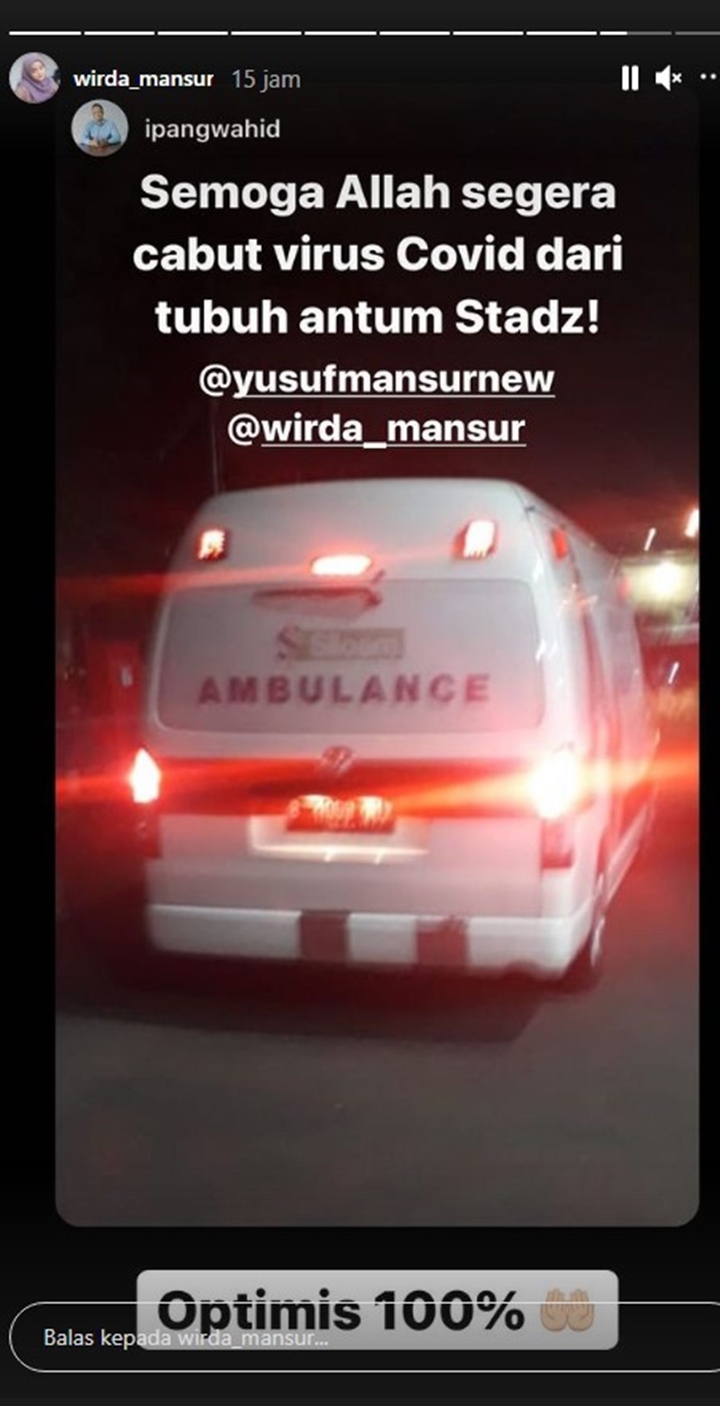 Ustaz Yusuf Mansur Dibawa Ke RSPAD, Wirda Mansur Beber Kondisi Terkini Ayahnya