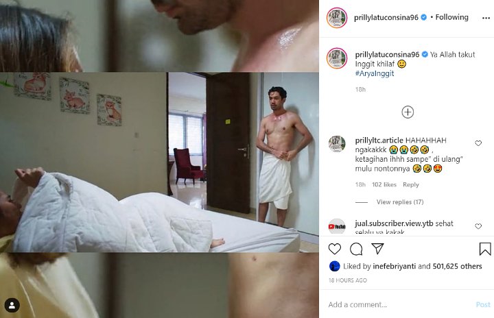 Prilly Latuconsina Panik Sampai Takut Khilaf Saat Lihat Penampilan Seksi Reza Rahadian