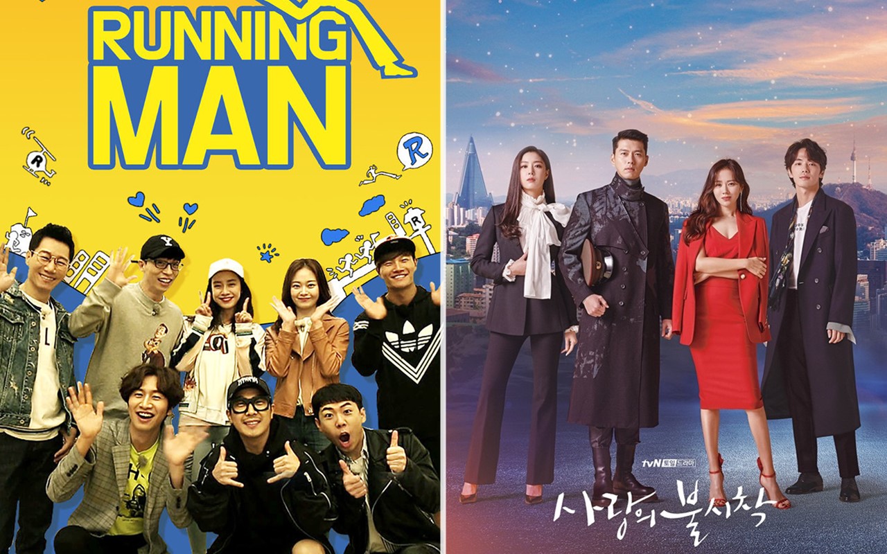 'Running Man' Hingga 'Crash Landing on You', Ini Daftar Tayangan TV Terbanyak Dicari di Naver 2020