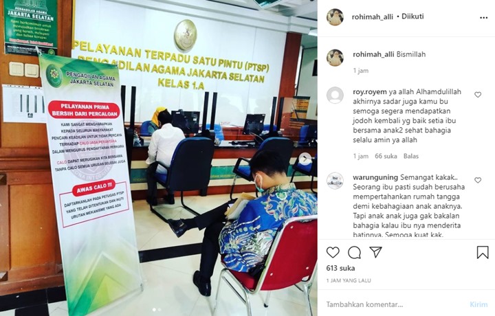 Rohimah Datangi Pengadilan Agama Jakarta Selatan, Mantap Ceraikan Kiwil?