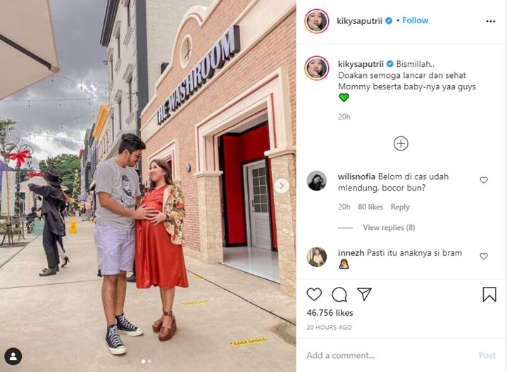 Heboh Potret Kiky Saputri Mendadak Hamil, Komentar Sang Pacar Jadi Perbincangan