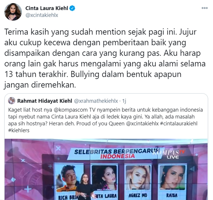 Cinta Laura Kecewa Saat Tahu Host TV \'Ledek\' Logat Bulenya