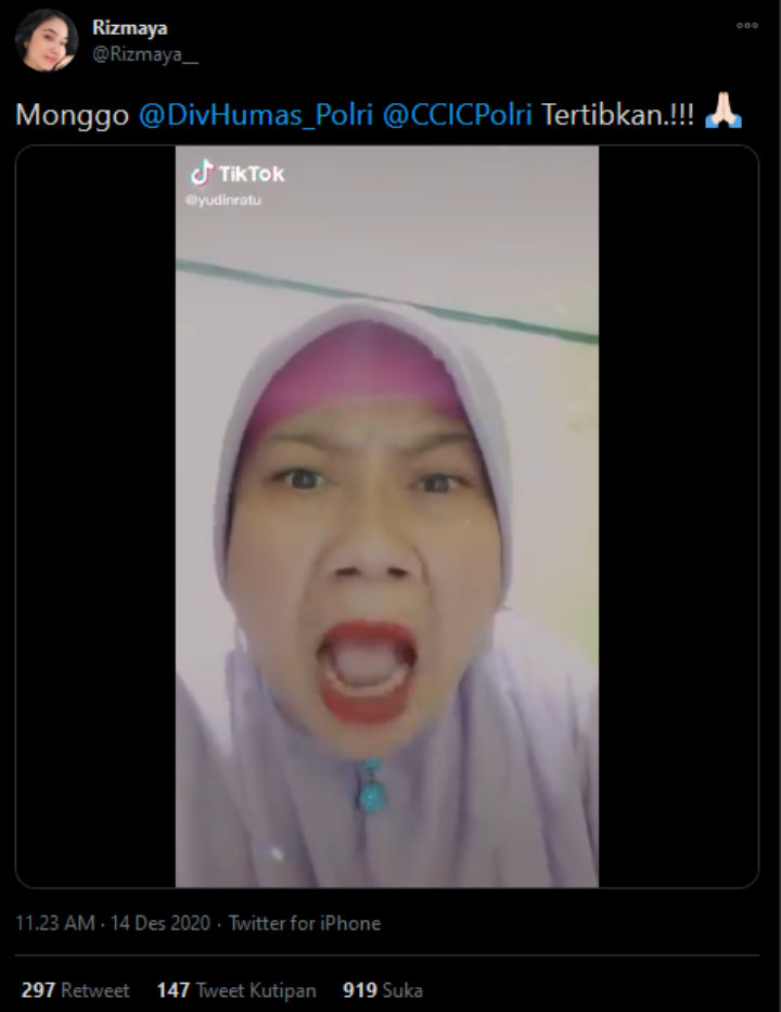 Emak-Emak Hina Polisi