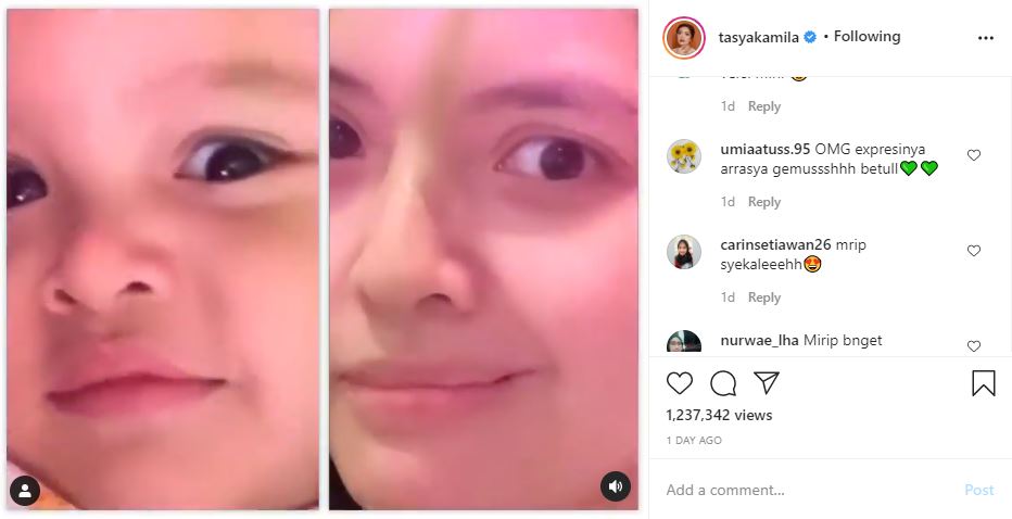 Bersanding Dengan Putra Balitanya, Tasya Kamila Tak Kalah Imut Bak Kembar Bikin Gemes