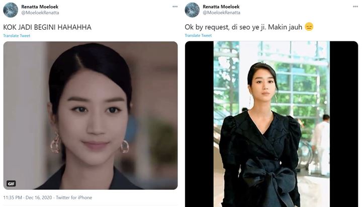 Begini Jadinya Bila Chef Renatta Jadi Seo Ye Ji, Mirip Banget?