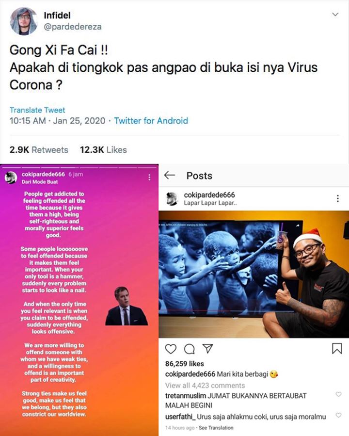 Coki Pardede Tuai Kecaman Hingga Trending Twitter Gara Gara Postingan Ini