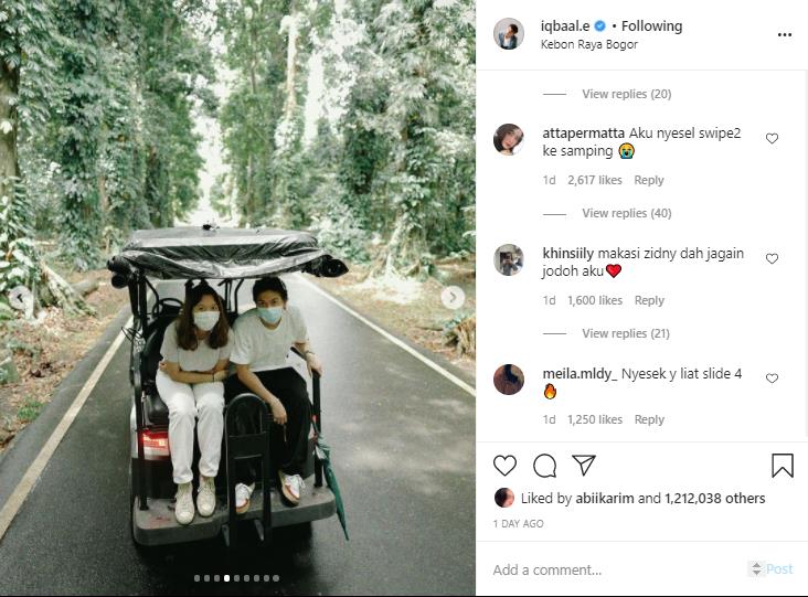 Iqbaal Ramadhan Bagikan Foto-foto Liburan ke Kebun Raya Bogor, Netter Nyesel Geser Slide