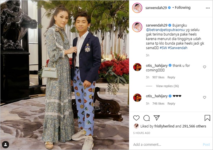 Sarwendah dan Betrand Peto