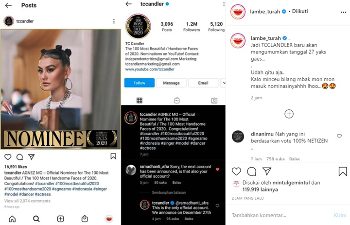 Lesti Andryani Berada di Posisi ke-5 Wanita Tercantik di Dunia, Akun Penyelenggara Ternyata Palsu?