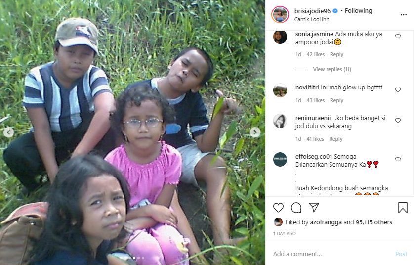 Glow Up Parah, Brisia Jodie Bagikan Foto Masa Kecil Saat Masih Culun Bikin Pangling