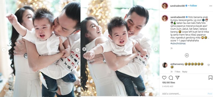 Momen Natal Sandra Dewi