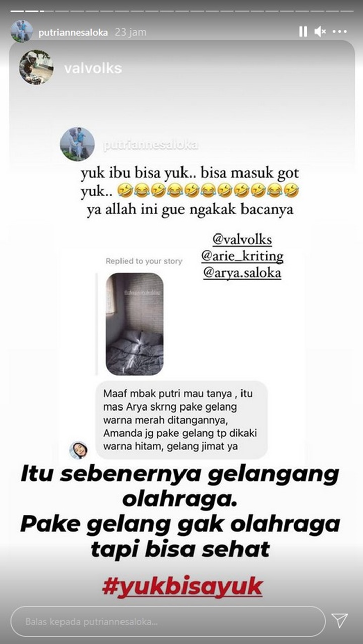 Putri Anne Beri Reaksi Tak Terduga Saat Arya Saloka Disebut Pakai Jimat