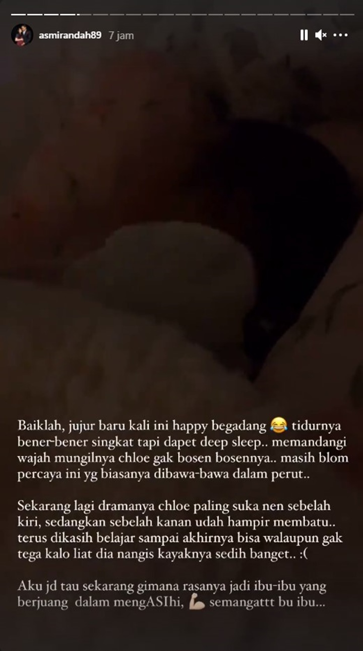 Asmirandah Ungkap Suka Cita Saat Pertama Kali Begadang Dan Menyusui Anaknya
