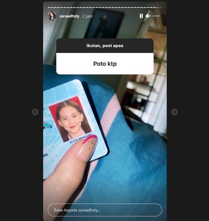 Adhisty Zara Bagikan Foto KTP hingga Chat Pertama dengan Sang Kekasih