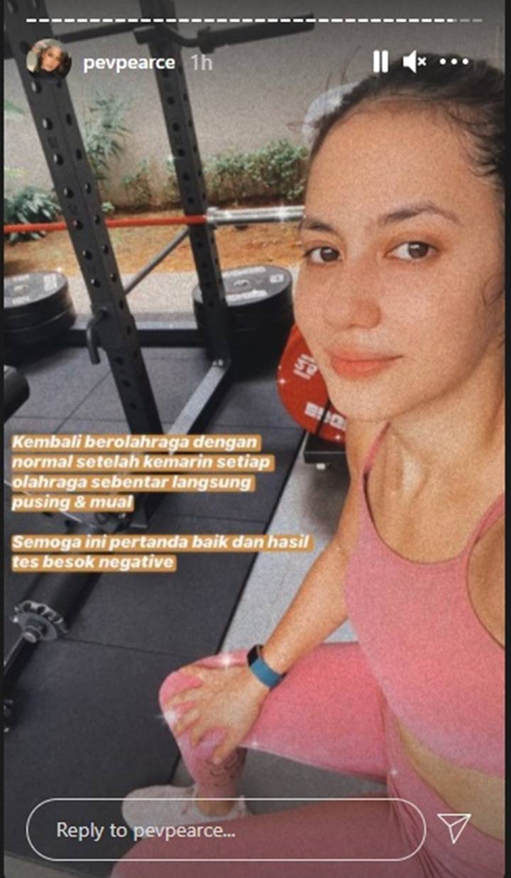 Pevita Pearce Pamer Momen Olahraga di Rumah, Sudah Sembuh dari Covid-19?