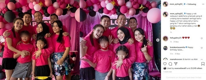 Ultah Bilqis Putri Ayu Ting Ting