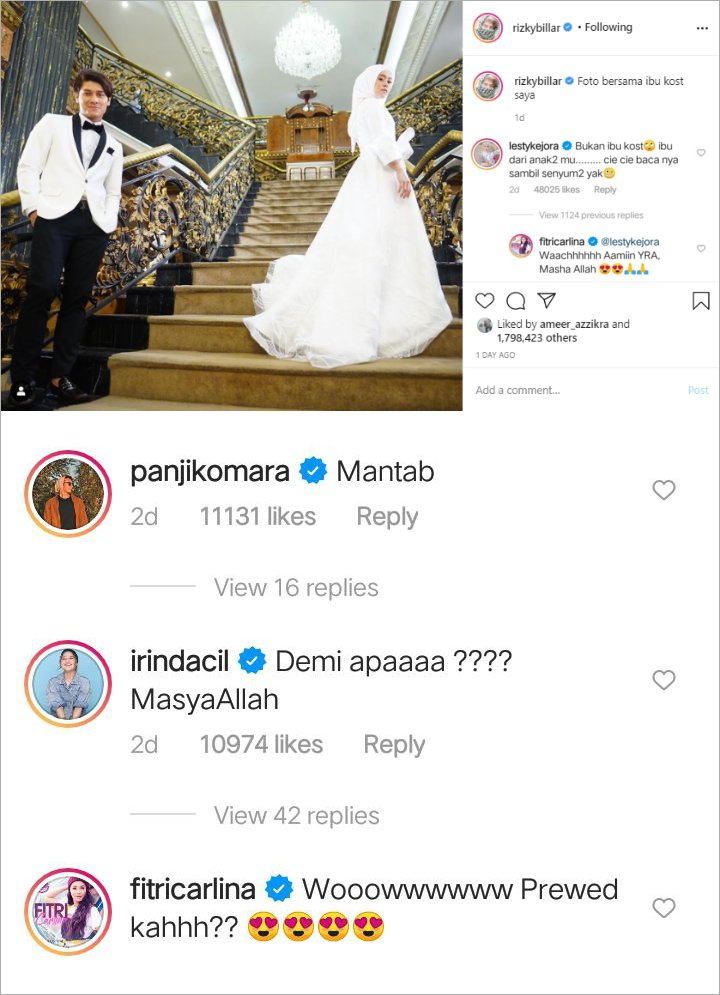 Diduga Prewedding Dengan Rizky Billar Karena Beredar Foto Ini, Komentar Lesty Jadi Sorotan