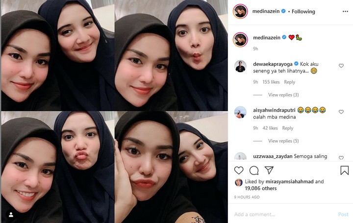 Potret Akur Medina Zein dan Zaskia Sungkar