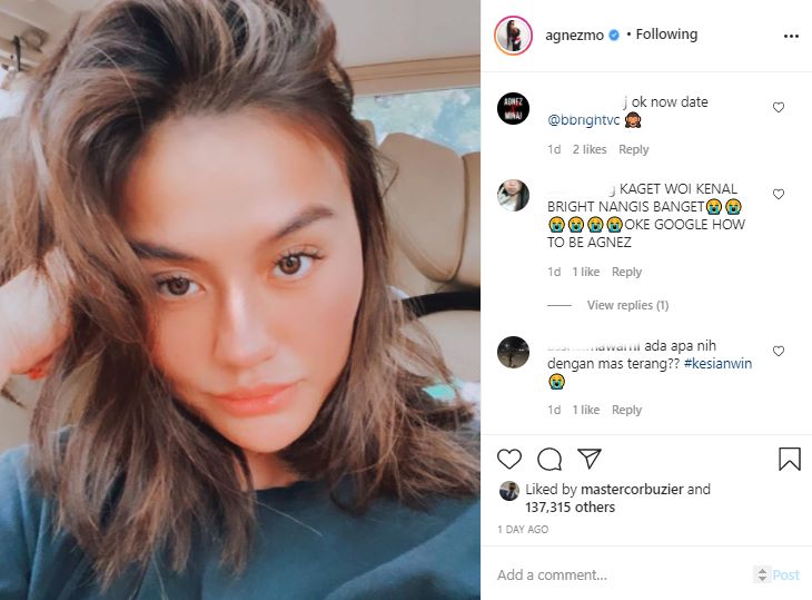 Agnez Mo Bikin Heboh Beri Ucapan Ultah ke Aktor Tampan Thailand, Postingan Terakhir Diserbu Fans