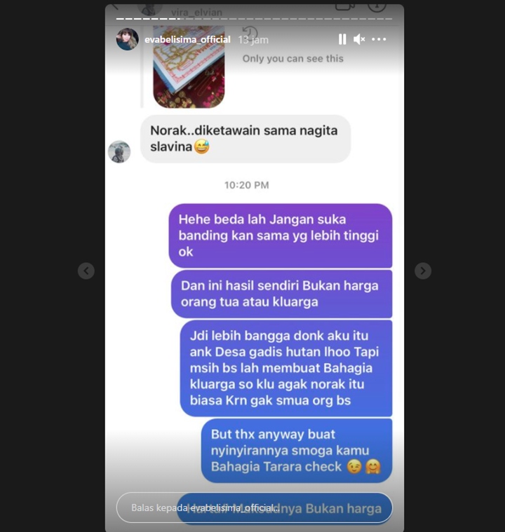 Dibandingkan dengan Nagita Slavina, Begini Jawaban Eva Istri Muda Kiwil