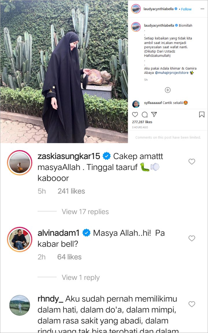 Laudya Cynthia Bella Dipuji Makin Cantik, Zaskia Sungkar Bocorkan Bakal Segera Taaruf?