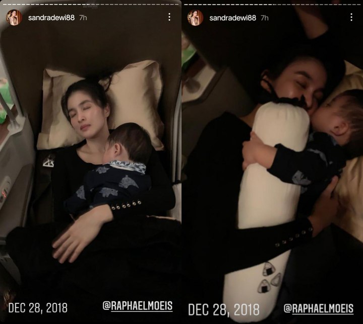 Potret Sandra Dewi dan Raphael Moeis Tidur Pulas Sambil Berpelukan Bikin Gemes