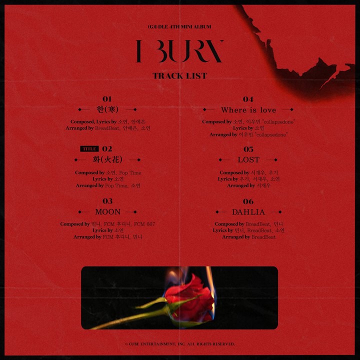 (G)I-DLE Rilis Tracklits Untuk Album Comeback \'I BURN\', Semua Lagunya Ditulis Oleh Member